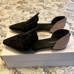 Calvin Klein Shoes Calvin Klein Edona Patent Leather Flats Black